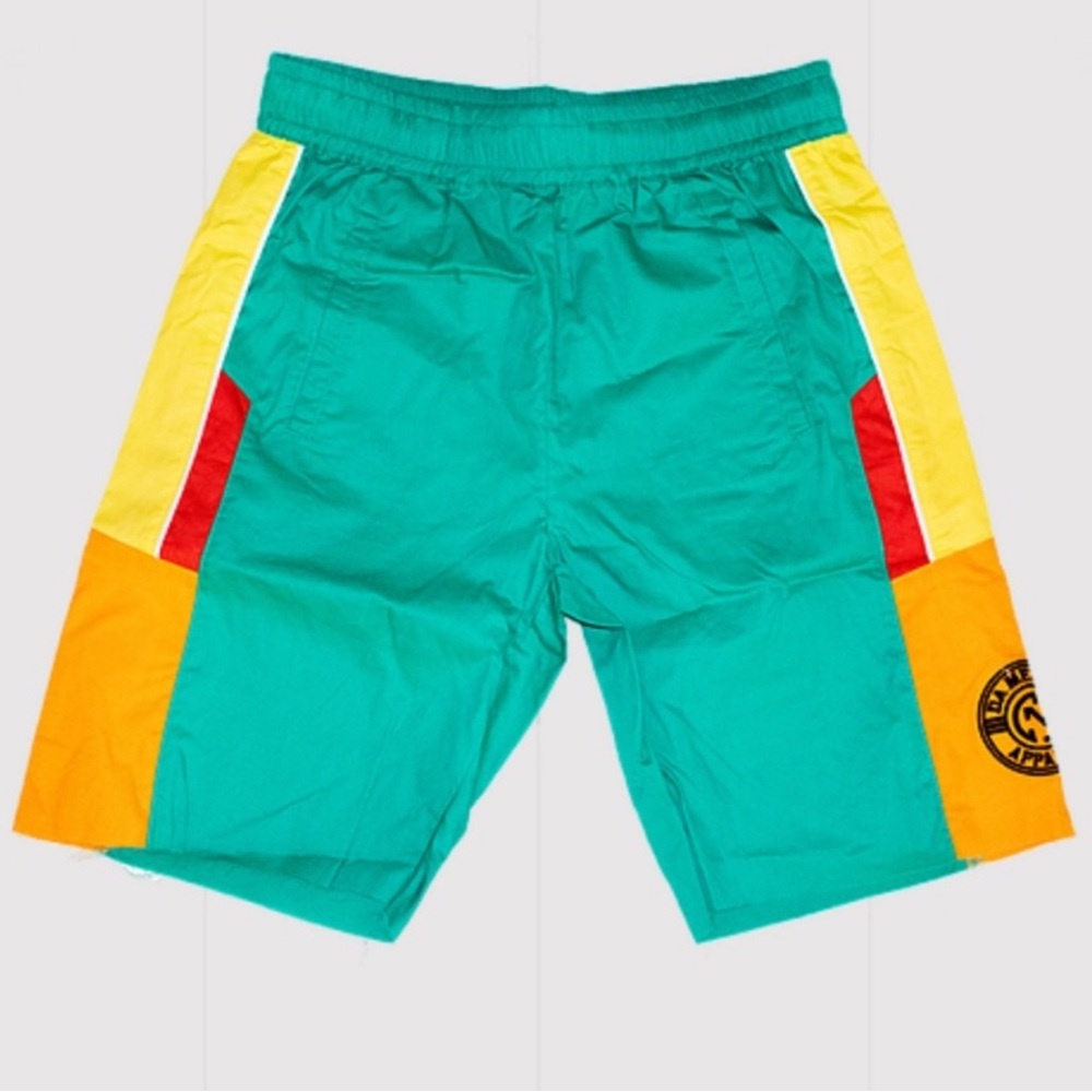 Green and Yellow Athletic Shorts
